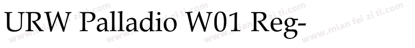 URW Palladio W01 Reg字体转换